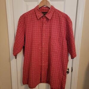 EUC Timberland Red and White Button Down Shirt Size L
